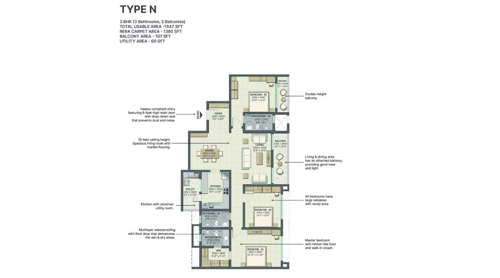 Sobha-Nesara-3-BHK-Type-N
